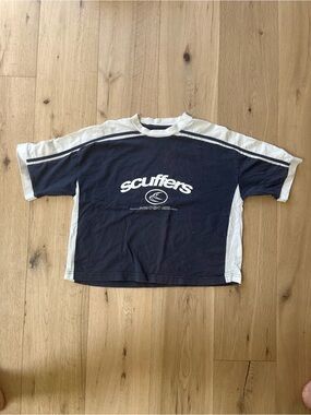 Scuffers Men's Navy & White Short-Sleeve Tee